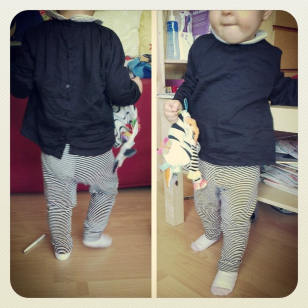 Tenue 2 Pièces Fille 12-18 Mois TU - Haut + Leggings - Porté Une Seule Fois